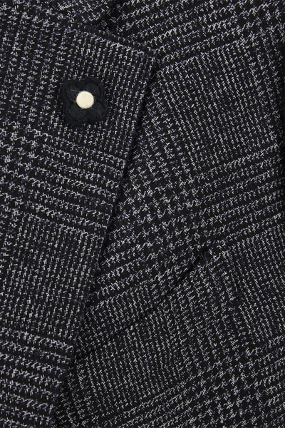 Shop Lardini Prince Of Wales Jacket In Wool Blend In Blue