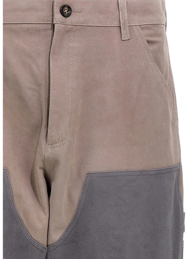 Shop Lc23 Pantalone 'work Double Knee' In Gray