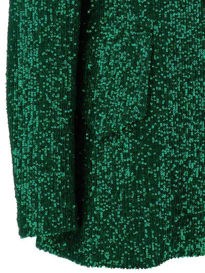Le Twins Green Double-breasted Blazer In Green