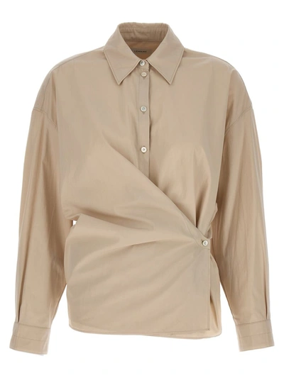 Shop Lemaire 'twisted' Shirt In Pink