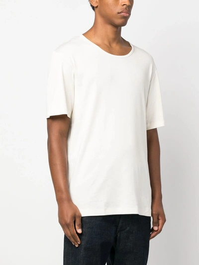 Shop Lemaire Tshirt In Wh Light Cream