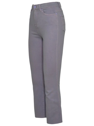 7 For All Mankind Lilac Cotton Blend Jeans In Violet