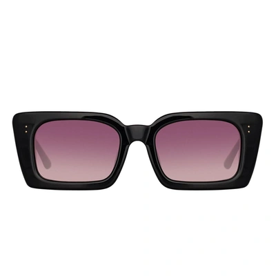 Shop Linda Farrow Sunglasses In Black