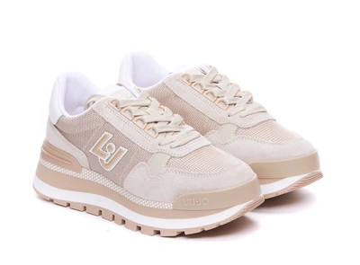 Shop Liu •jo Liu Jo Sneakers In Beige