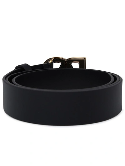 Shop Dolce & Gabbana Logo Leather Belt In Black