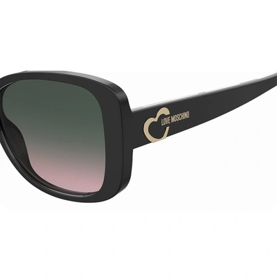 Shop Love Moschino Sunglasses In Black