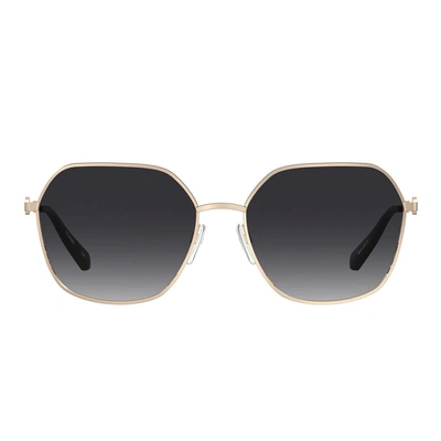 Shop Love Moschino Sunglasses In Gold