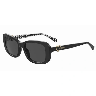 Shop Love Moschino Sunglasses In Black