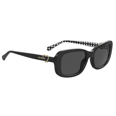 Shop Love Moschino Sunglasses In Black