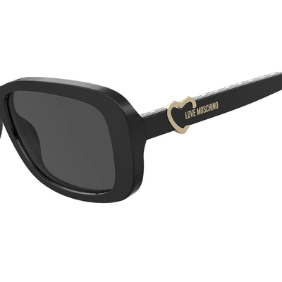 Shop Love Moschino Sunglasses In Black