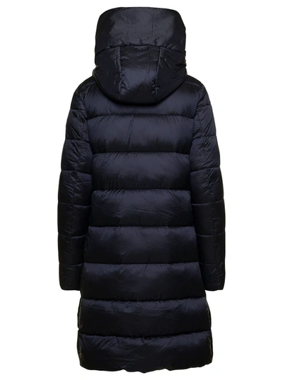 Shop Save The Duck Lysa Long Puffer In Black