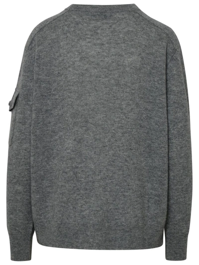 Shop 360cashmere 360 Cashmere Light Blue Cashmere 'wayne' Sweater In Grey