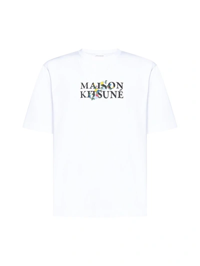 Shop Maison Kitsuné Maison Kitsune' T-shirts And Polos In White