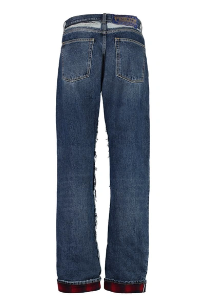 Shop Maison Margiela 5-pocket Straight-leg Jeans In Denim