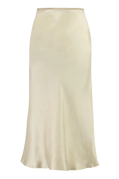 Shop Maison Margiela A-line Skirt In Ivory