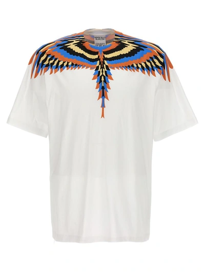 Shop Marcelo Burlon County Of Milan 'optical Wings' T-shirt In White