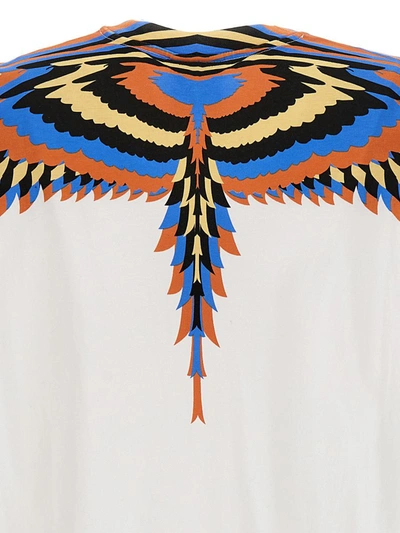 Shop Marcelo Burlon County Of Milan 'optical Wings' T-shirt In White