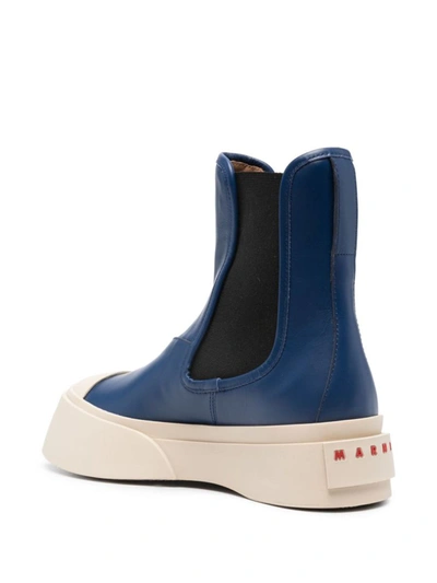 Shop Marni Boots In Clear Blue