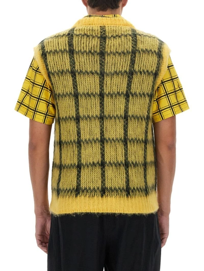 Shop Marni Quad Vest In Yellow