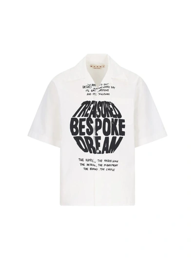 Shop Marni Shirts In White