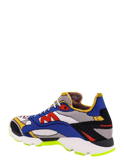 Marni Multicolor Knit Sneakers With Print In Multicolor