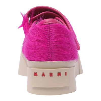 Shop Marni Sneakers In Fuchsia