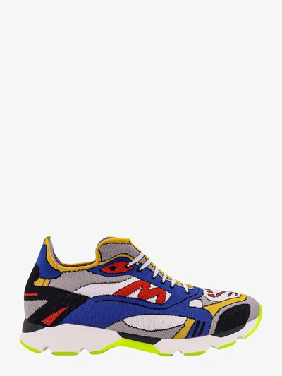 Marni Multicolor Knit Sneakers With Print In Multicolor