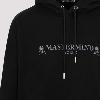 Shop Mastermind Japan Mastermind World  Cotton Hoodie Sweatshirt In Black