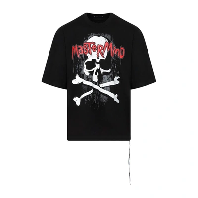 Shop Mastermind Japan Mastermind World  Cotton T-shirt Tshirt In Black