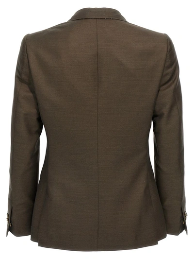 Maurizio Miri Double-breasted Blazer In Green