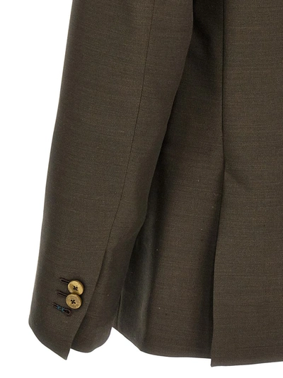 Maurizio Miri Double-breasted Blazer In Green