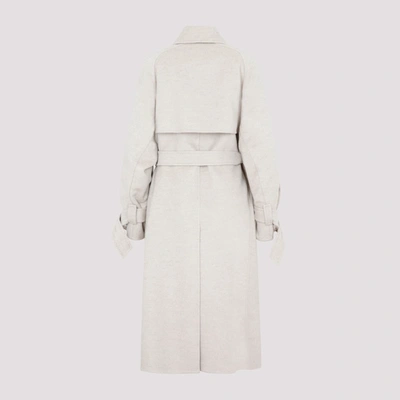 Shop Max Mara Falcone Coat In Nude &amp; Neutrals