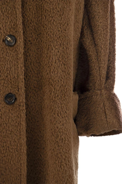 Shop Max Mara Hudson - Alpaca And Wool Overcoat In Dark Brown