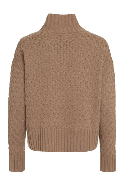 Shop Max Mara Studio Valdese Wool And Cashmere Sweater In Camel