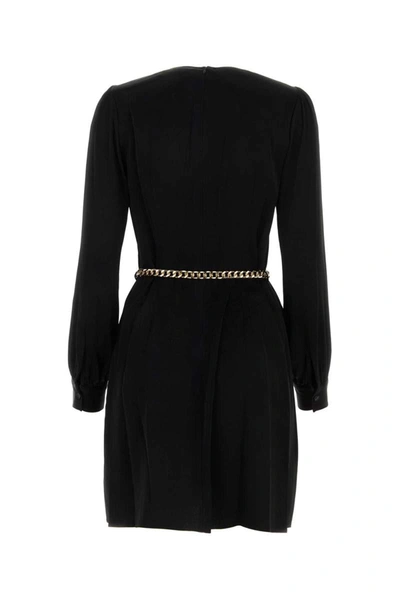 Michael Michael Kors Michael By Michael Kors Black Jacquard Mini Dress In Black