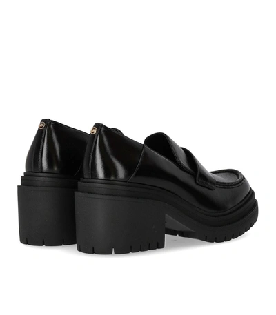 Shop Michael Kors Rocco Black Heeled Loafer