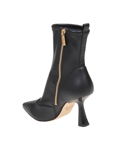 Shop Michael Kors Ankle Boot In Stretch Nappa Leather In Black