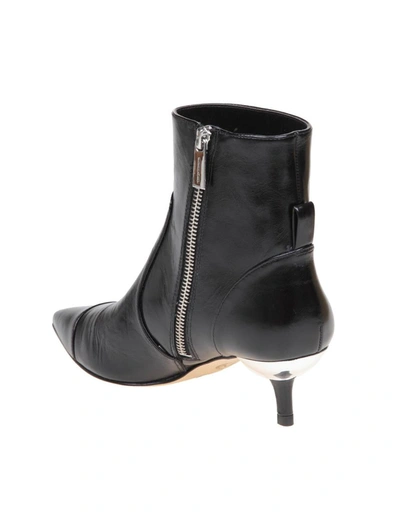 Shop Michael Kors Leather Ankle Boot In Black