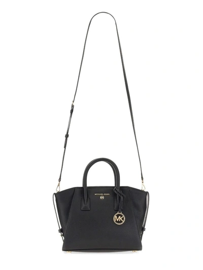 Shop Michael Michael Kors Avril Small Handbag In Black