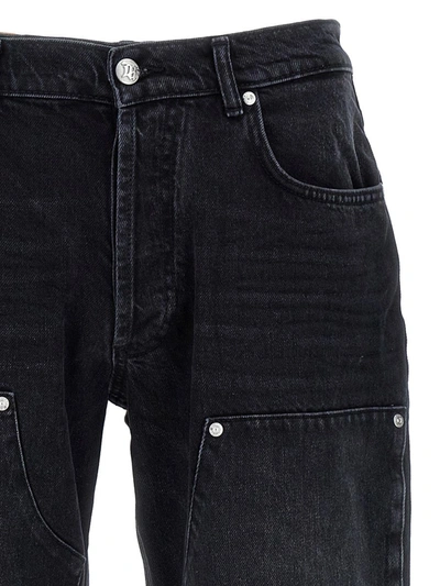 Shop Misbhv 'monogram Carpenter' Jeans In Black