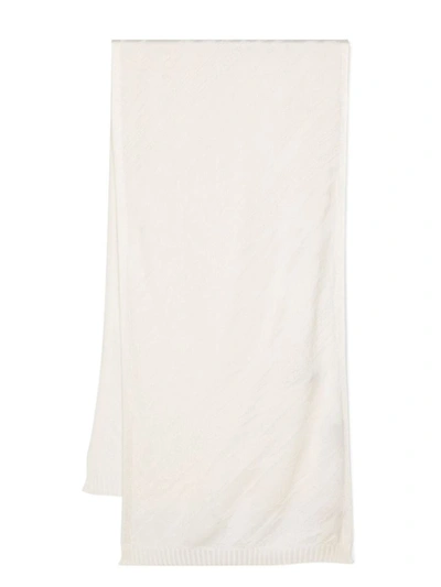 Shop Missoni Sport Missoni Viscose And Wool Blend Scarf In White