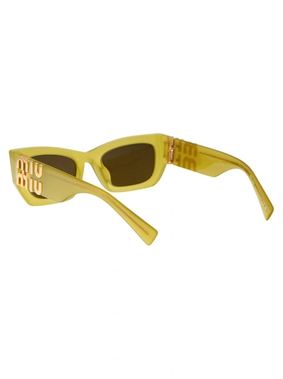 Shop Miu Miu Sunglasses In 17l01t Ananas Opal