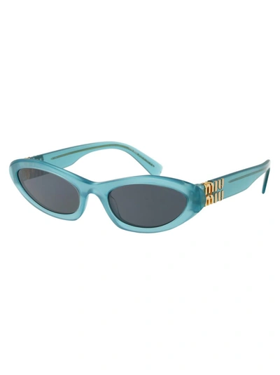 Shop Miu Miu Sunglasses In 19l09t Anise Opal