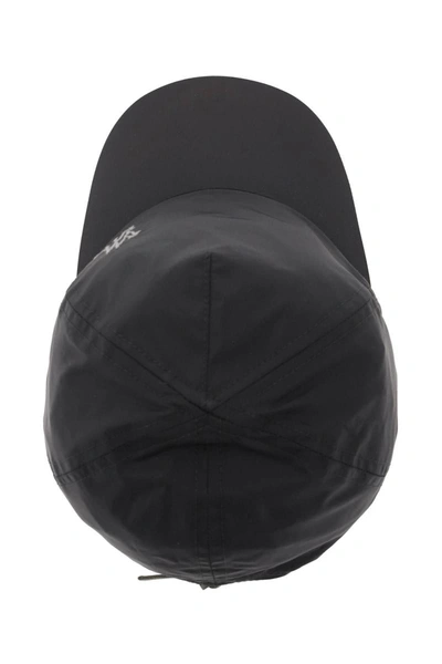Shop Moncler Born To Protect Nylon Baseball Cap In Black