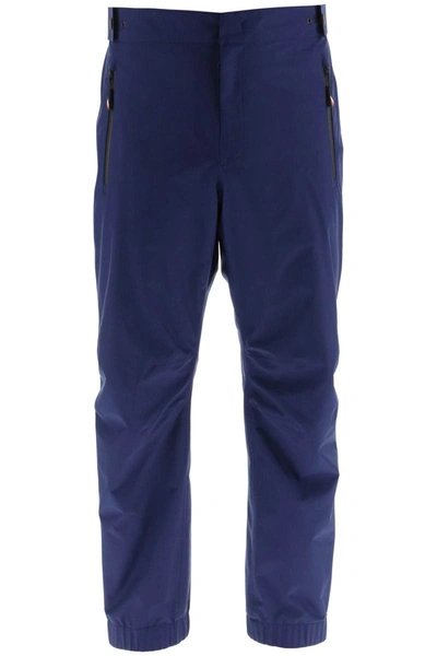 Shop Moncler Grenoble Gore-tex Paclite Sporty Trousers In Blue