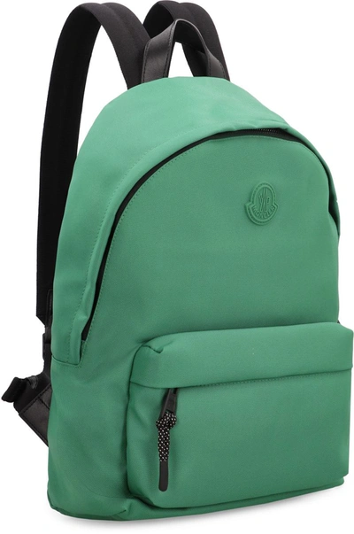 Shop Moncler Pierrick Technical Fabric Backpack In Green