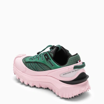 Shop Moncler Trailgrip Gtx Pink/green Trainer