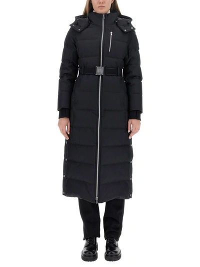 Shop Moose Knuckles Long Cloud Parka In Black