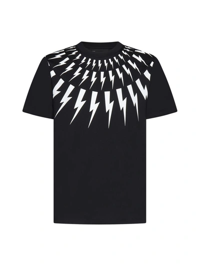 Shop Neil Barrett T-shirts And Polos In Black