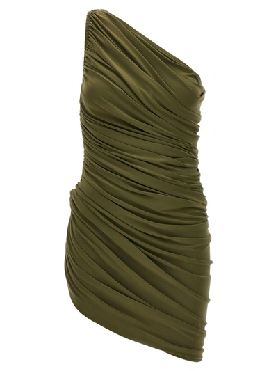 Shop Norma Kamali 'diana Mini' Dress In Green